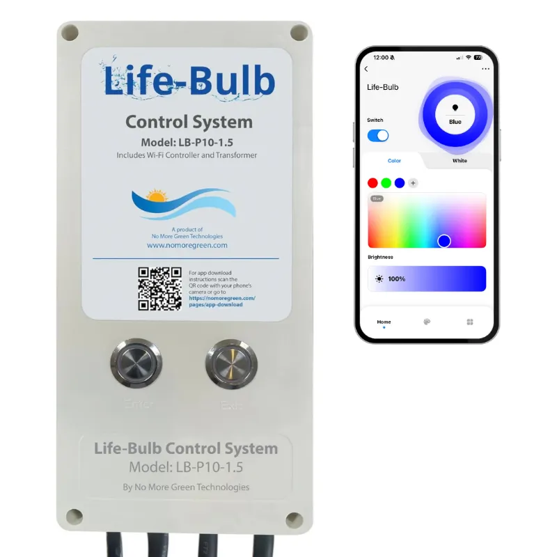 No More Green Technologies Life-Bulb Smart Control System Controller Box for pool light automation