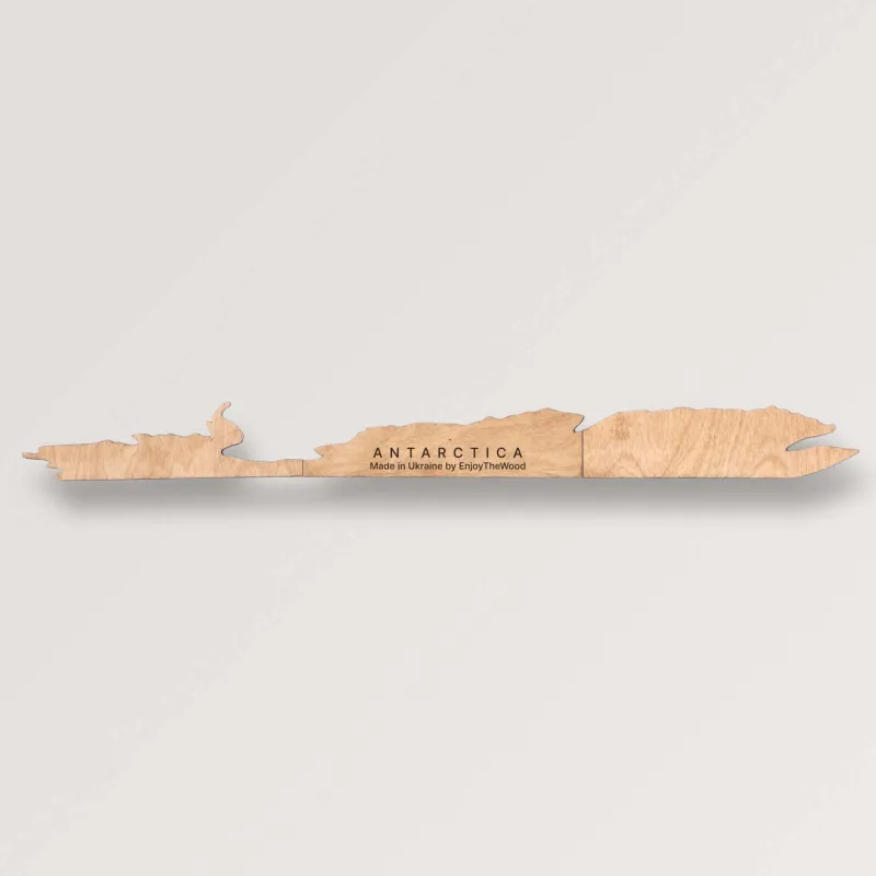 Enjoy The Wood Antarctica For Maps in natural colors wooden expansion piece