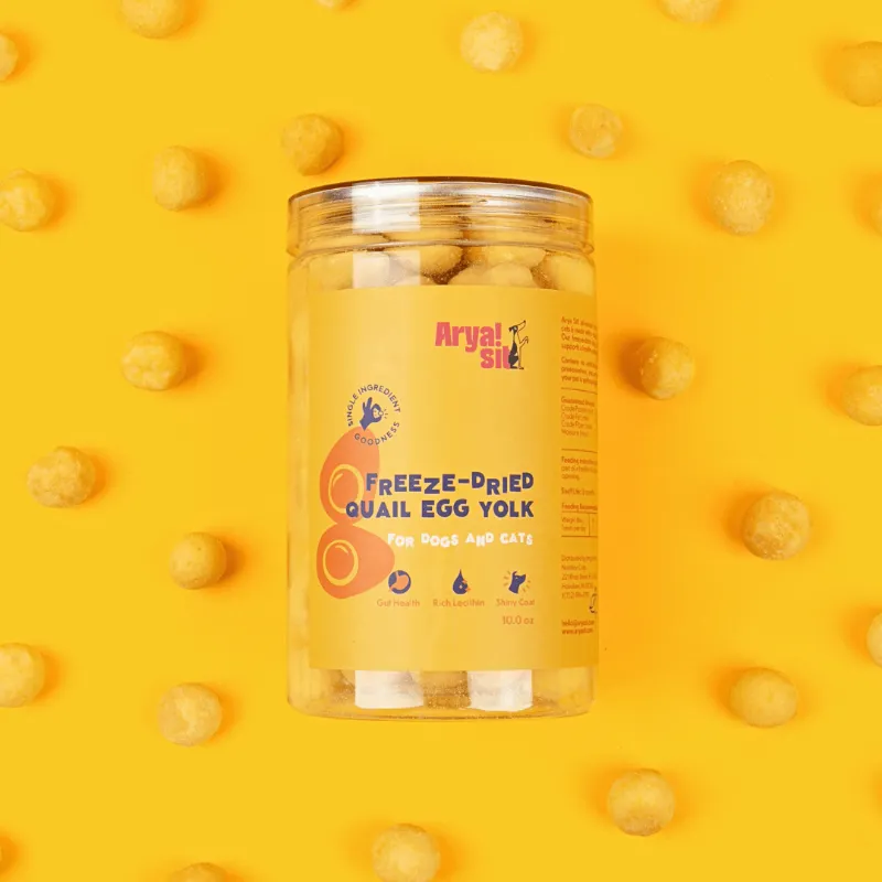 Found My Animal AryaSit! Freeze-Dried Egg Yolk single-ingredient treat for dogs and cats