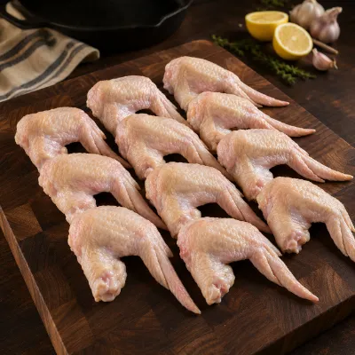 Halal World Depot Halal Chicken Wings 2lbs pack of fresh all-natural wings