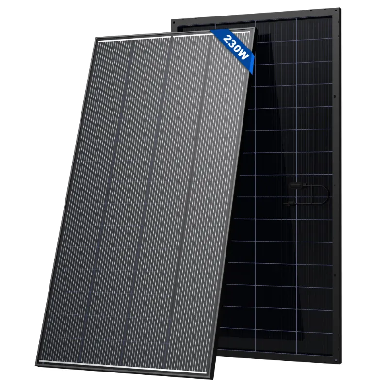 ACOPOWER 100W/125W/150W/230W 12V N-Type Bifacial Solar Panel with pre-drilled mounting holes