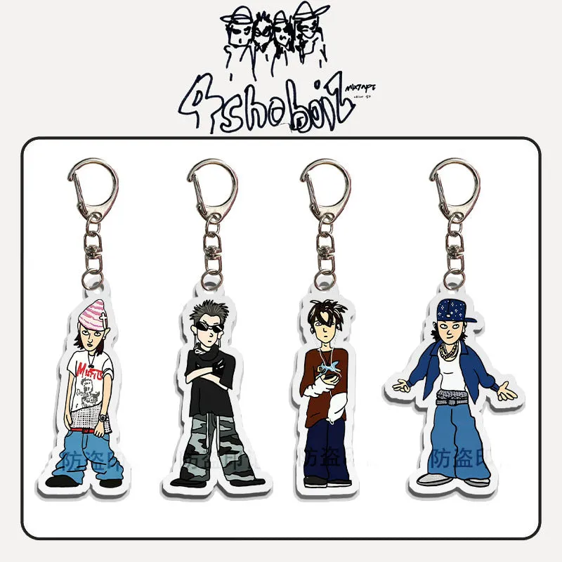 TTAesthetic SHOT CALLERS Cartoon Keychain Acrylic Pendant with vibrant character design