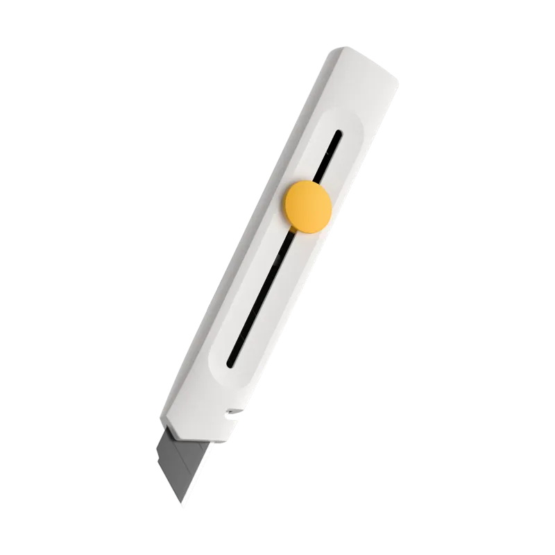 HOTO Box Cutter, compact lightweight cutter with metallic guide rails