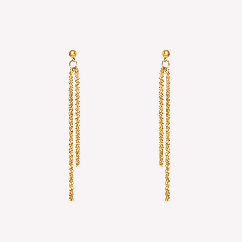 FabuLove Clara Crystal Earrings with polished crystal design