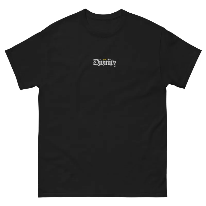 SoCal Divinity Embroidered Heavyweight Cotton Tee with brand embroidery on quality cotton fabric