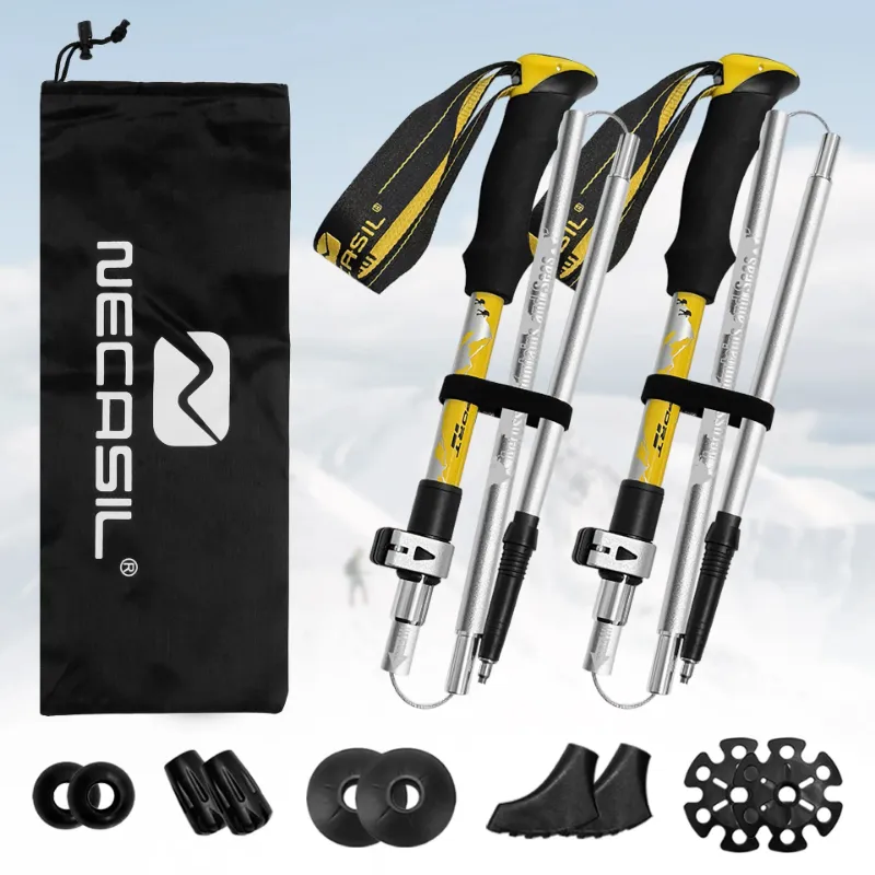 PUPU Sports N82Pro Retractable Trekking Poles Lightweight Aluminum Hiking Poles Set