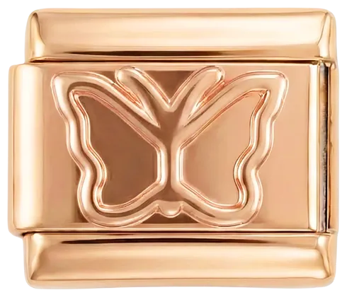Charms Official Butterfly on Rose Gold charm in rose gold finish