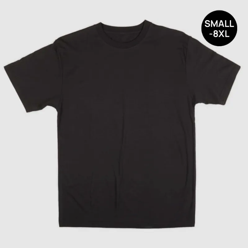 Big Boy Bamboo Big Men's Crew Neck Bamboo Viscose T-Shirts in oversized relaxed fit