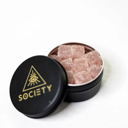 Society's Plant R&R D8 Delta 8 THC Gummies in jar