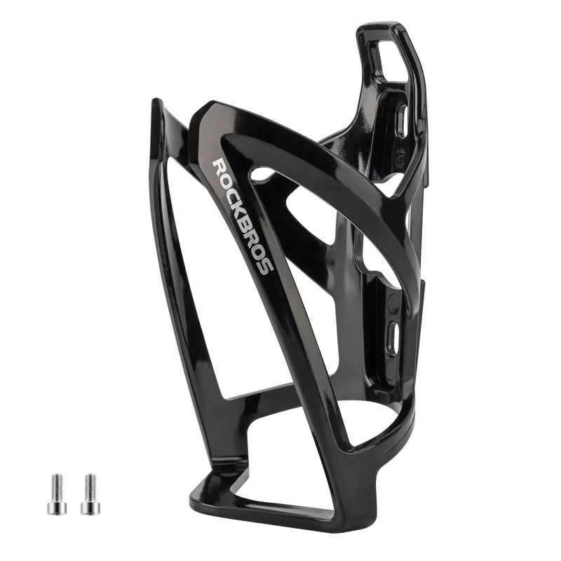 RockBros US FK-338 Bike Water Bottle Holder mounted on bike frame with bottle