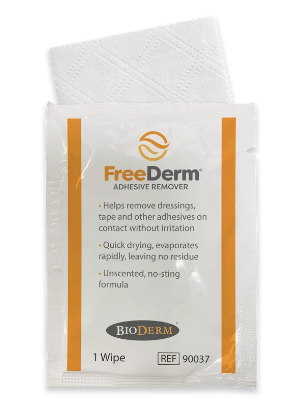 ActivKare FreeDerm Adhesive Remover, box of 30 adhesive remover wipes