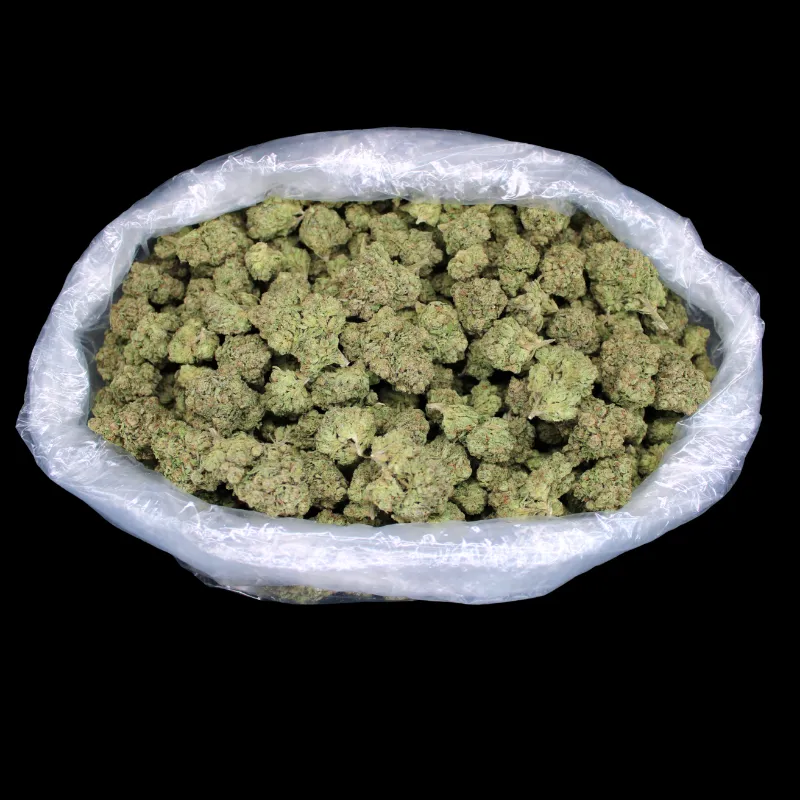 THCA Small Buds Blue Sharpiez THCA Flower dried cannabis buds in mylar bag