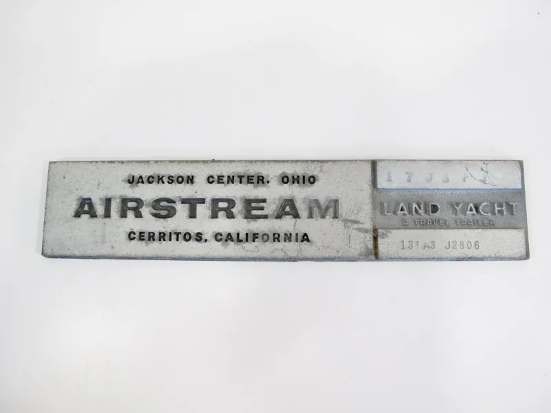 ZeereeZ Airstream Land Yacht Jackson Center Ohio Cerritos California Logo Nameplate Badge