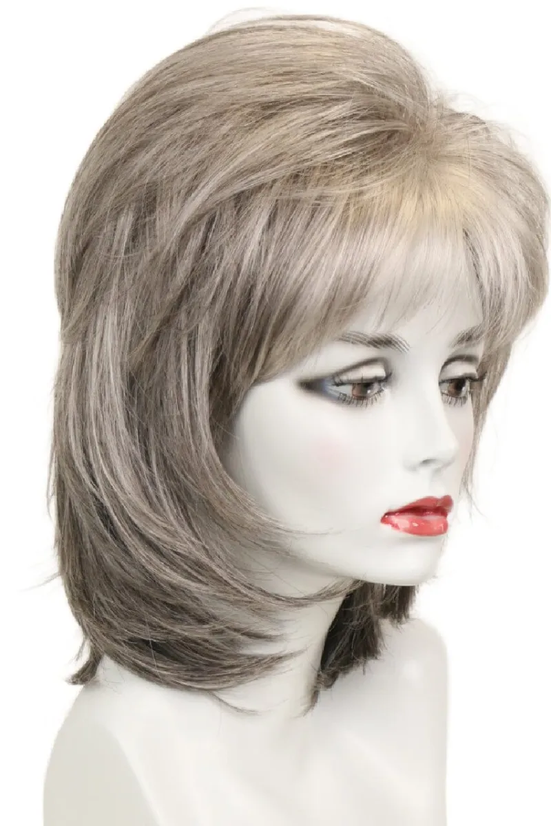 Godiva's Secret Wigs Harmony Wig Silver Stone Limited, preorder shoulder-length wig
