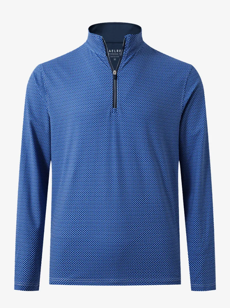 Maelreg Golf Full Print Lightweight Quarter Zip Pullover in multicolor print
