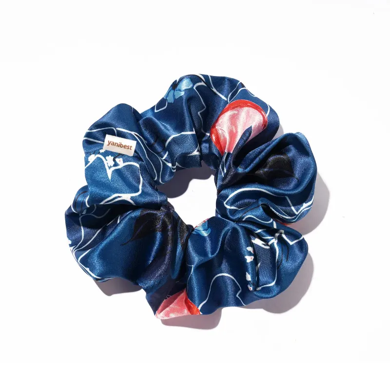 Yanibest Hair Accessory mystery scrunchie box, pack of eight shown together