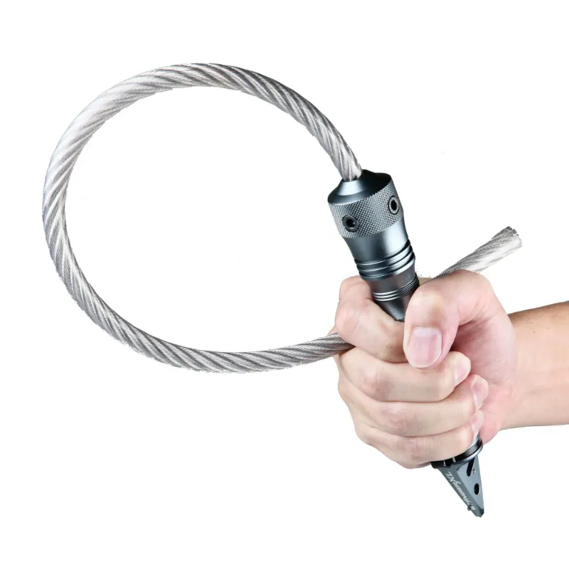 The Stinger Tools Stinger Whip Car Emergency Tool XL Gatekeeper Edition Tungsten Grey with enlarged grip