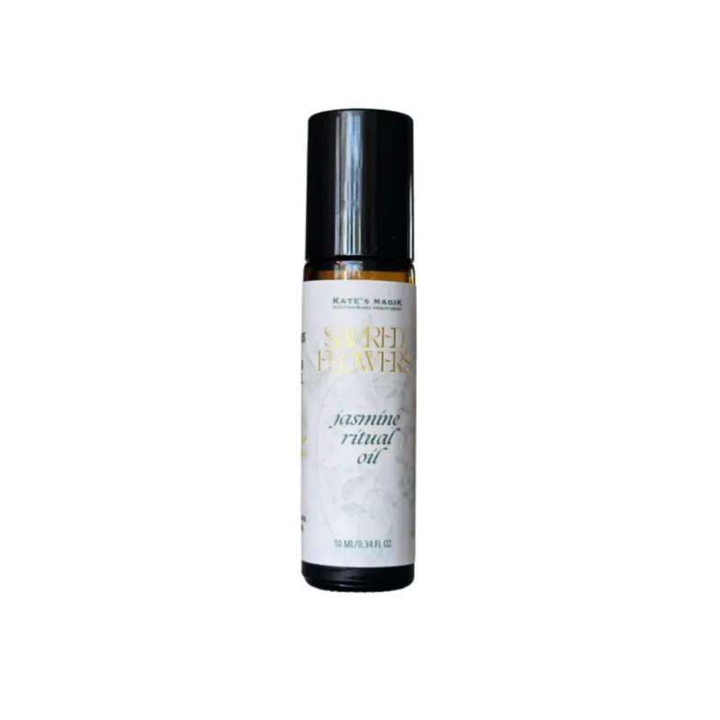 Kates Magik Jasmine ritual oil roll-on with Sambac, Grandiflorum, and rose absolute