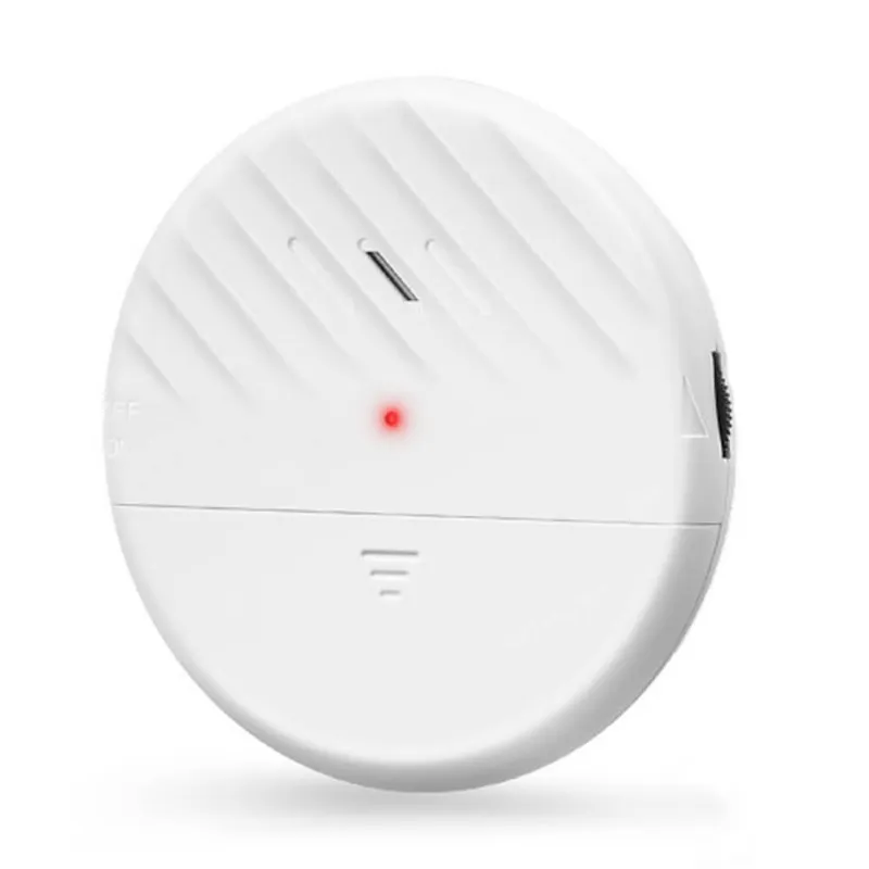 Wsdcam Ultra-Slim Window Vibration Sensor Alarm, compact white disc with adhesive pad