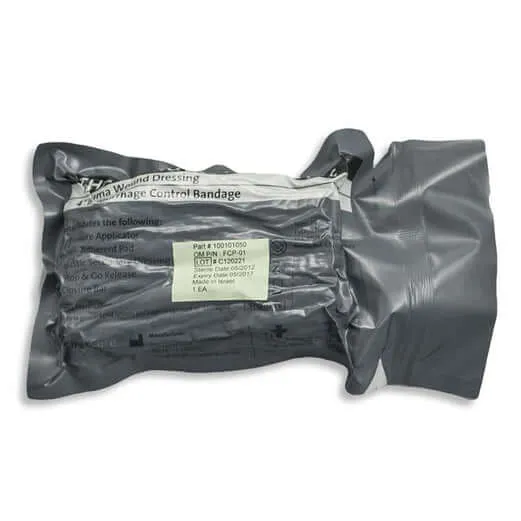 ViTAC Solutions Israeli Bandage 4 inch pack of 2 vacuum-sealed trauma dressings