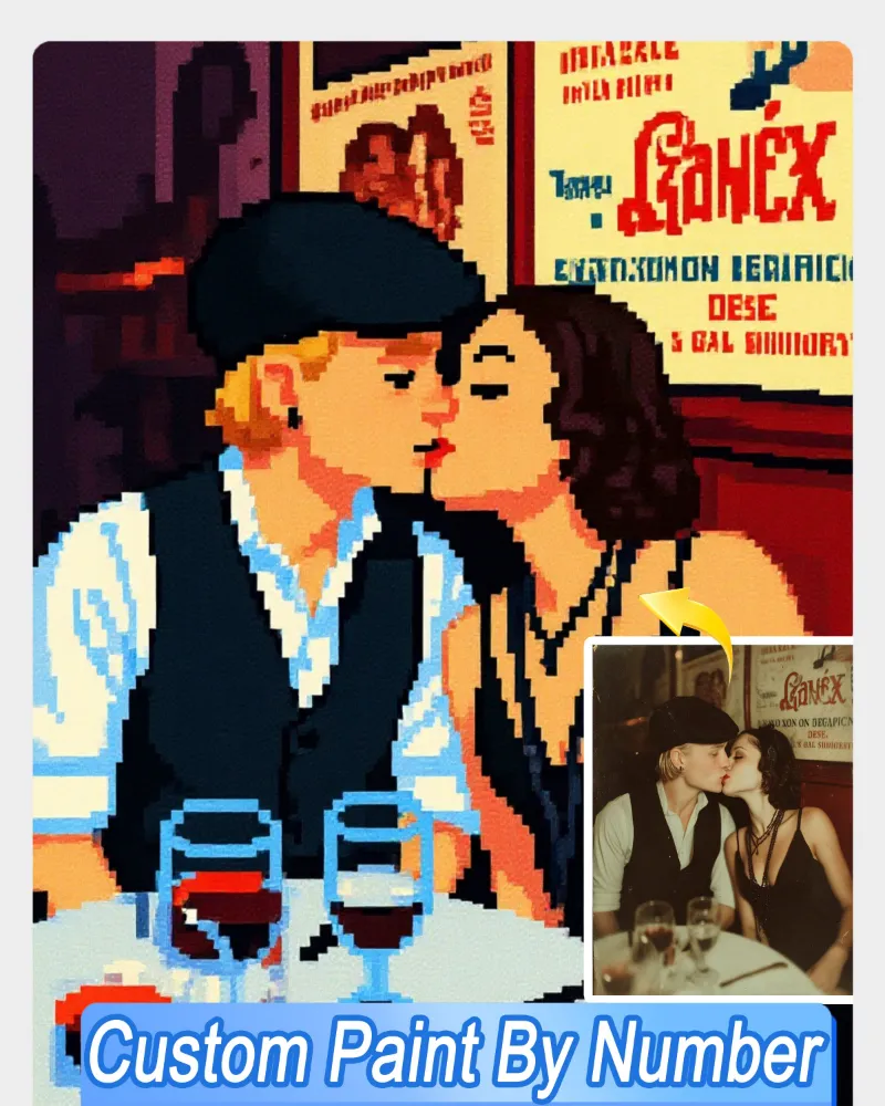 Maikoo Art AI Pixel Art From Your Photo custom paint by numbers kit