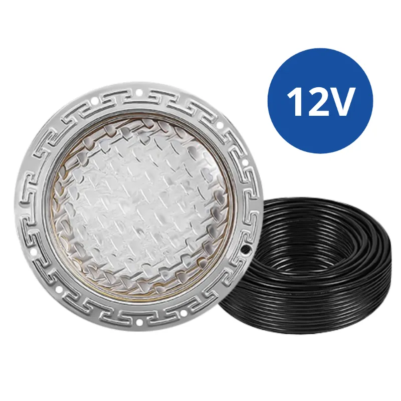 No More Green Technologies Life-Bulb 10 inch Color LED Inground Pool Light 12V with 100ft cord