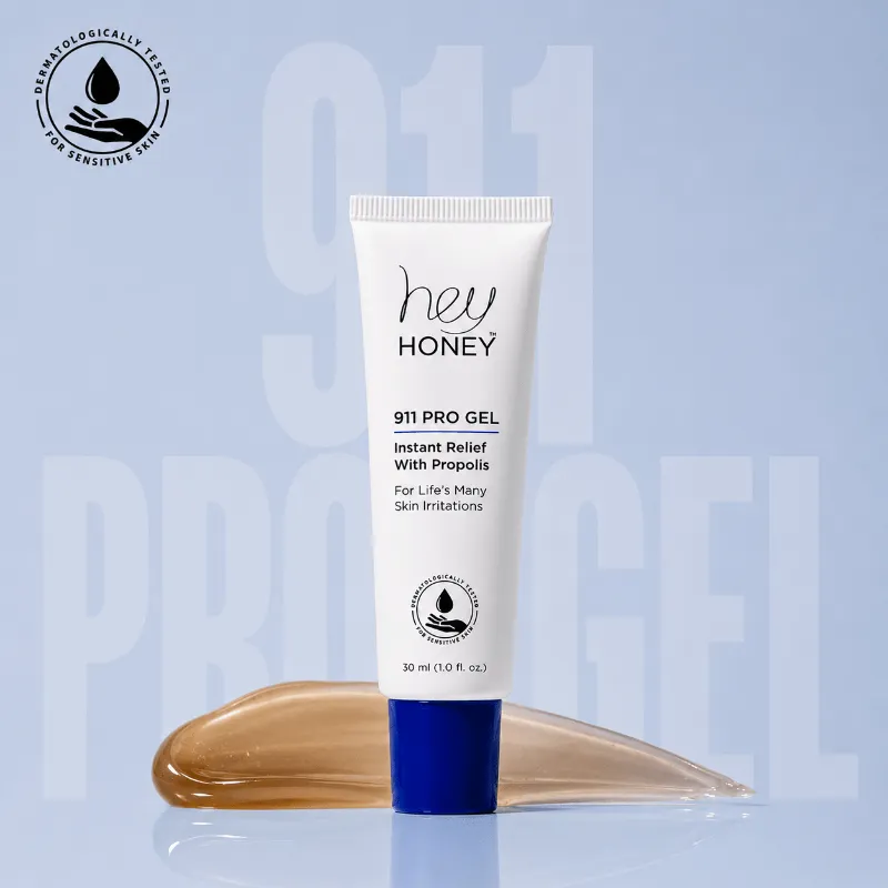 Hey Honey 911 PRO GEL Instant Relief with Propolis bottle