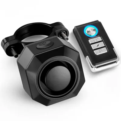 Wsdcam Bike Alarm with Remote USB Rechargeable mounted on bicycle frame with remote control