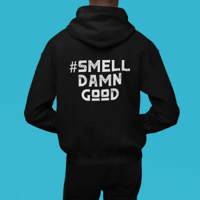 LATHR black hooded sweatshirt with brand logo