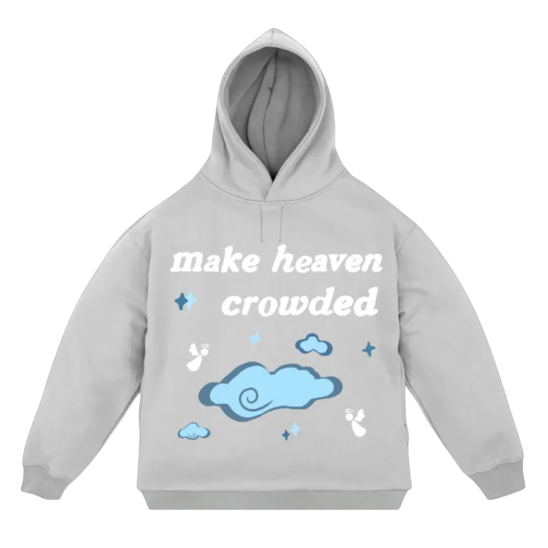 We The Believers Make Heaven Crowded Hoodie with 3D puff print