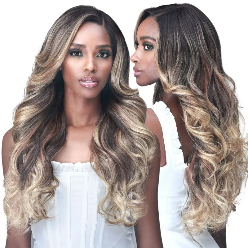 Hairsofly Shop Bobbi Boss Glueless Synthetic Lace Front Wig MLF254 Jael in rosemary color