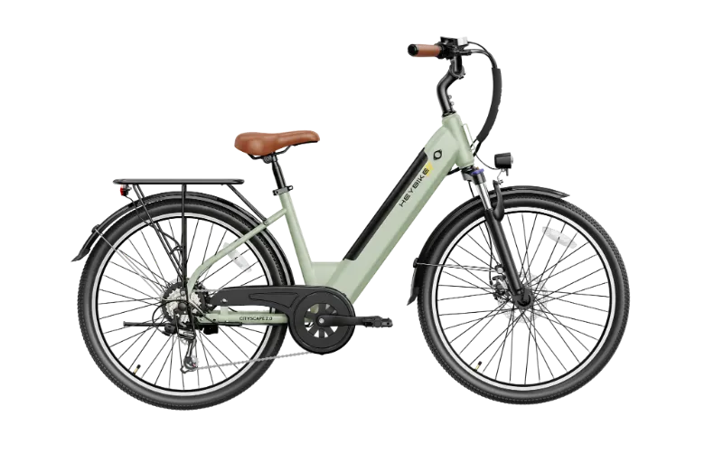 Heybike Cityscape 2.0 commuter e-bike silver urban cruiser