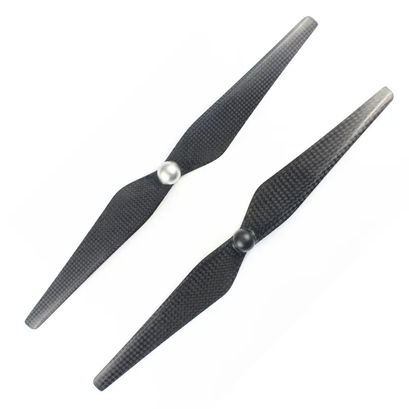 QWinOut 2Pairs 1345 Self-tightening Carbon Fiber Propellers, black props with self-locking connectors