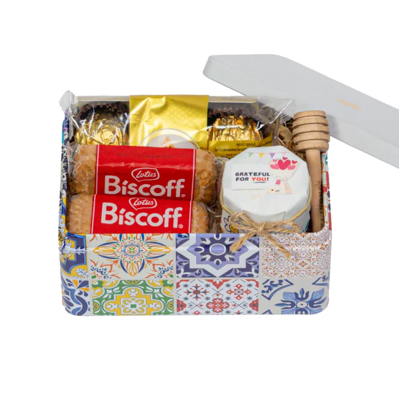 HoneySpree Bouquet of Appreciation Sweet Treat Tin with full gift set
