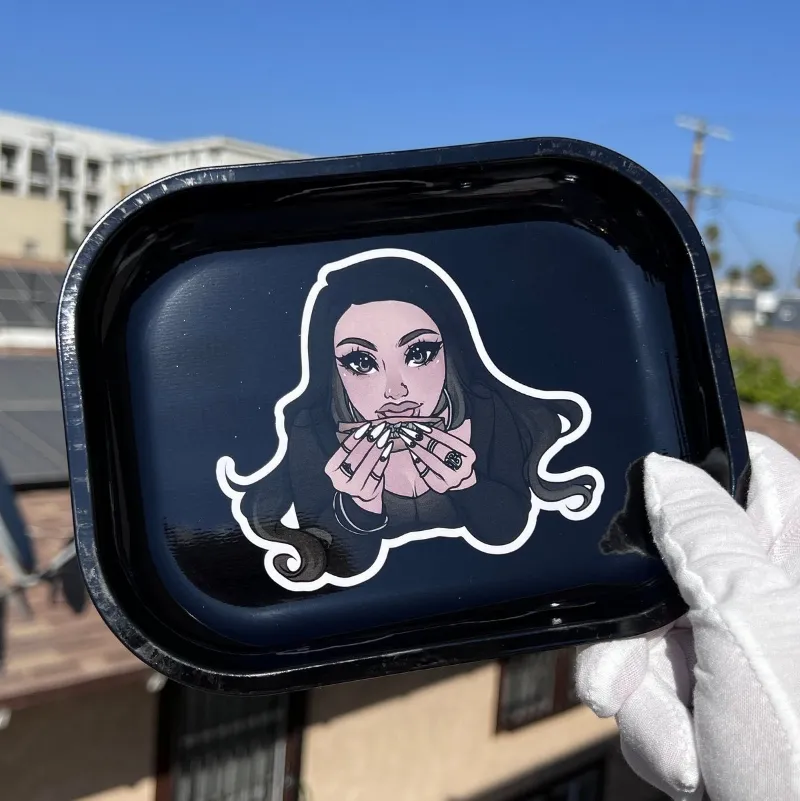High Dreams Tray Pretty Goth, small rolling tray with goth aesthetic design