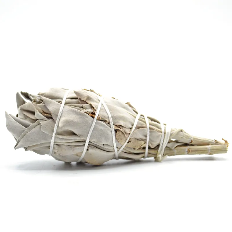 Kates Magik Small White Sage Bundle with dried sage leaves tied together