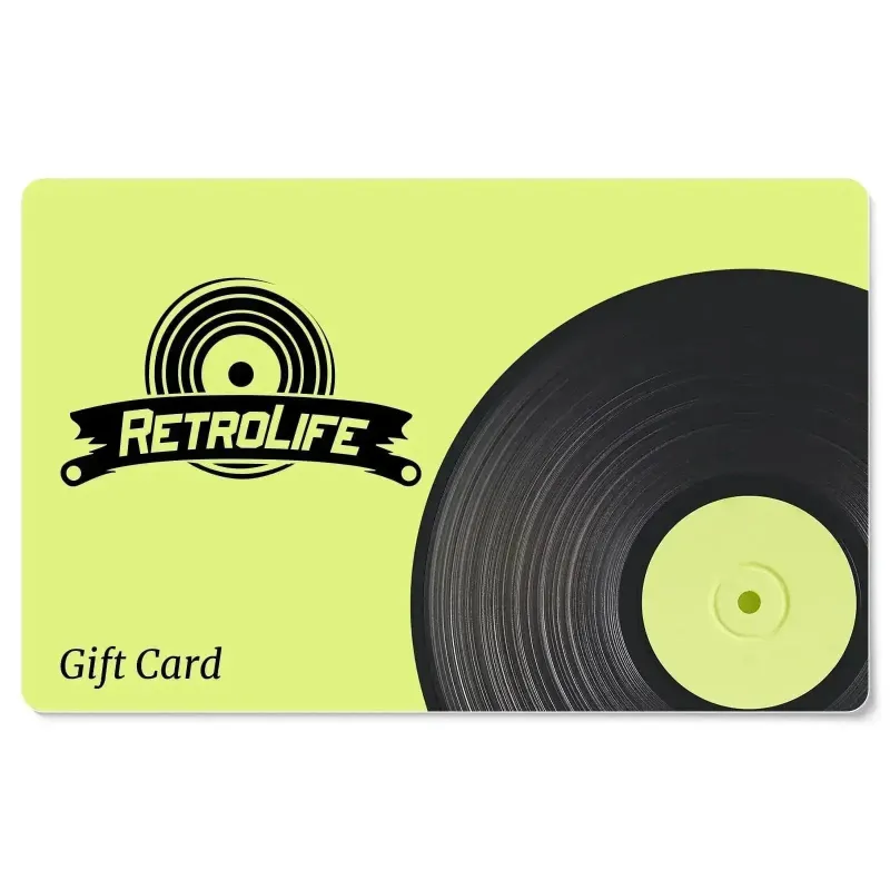 Retrolife Gift Card for purchasing record players and vinyl accessories