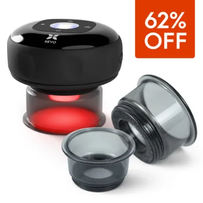 Revomadic REVO Smart Cupper device shown with included attachment kit on white background