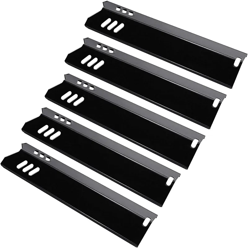 GrillPartsReplacement 15 Inches Heat Plates fits Dyna Glo DGF510PBP 5 Burner Gas Grills porcelain steel set