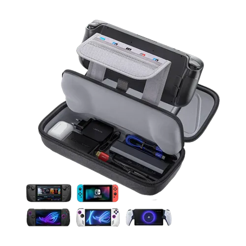 JSAUX Carrying Case for Handheld Consoles with EVA hard shell and organized interior