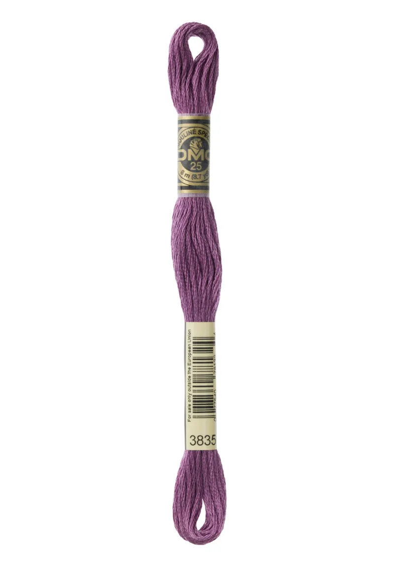 LETISTITCH DMC Mouliné Spécial 117MC-E_3835 embroidery thread skein in Purple Violet