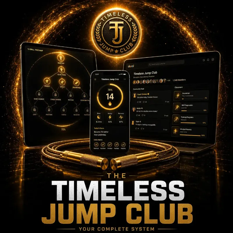 Timeless Jump Club membership access to training programs and community