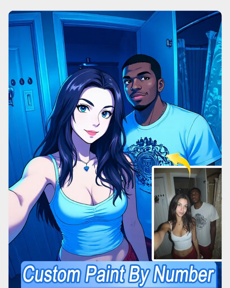 Maikoo Art AI Futuristic Sci-Fi Anime Style Art From Your Photo custom paint by numbers kit