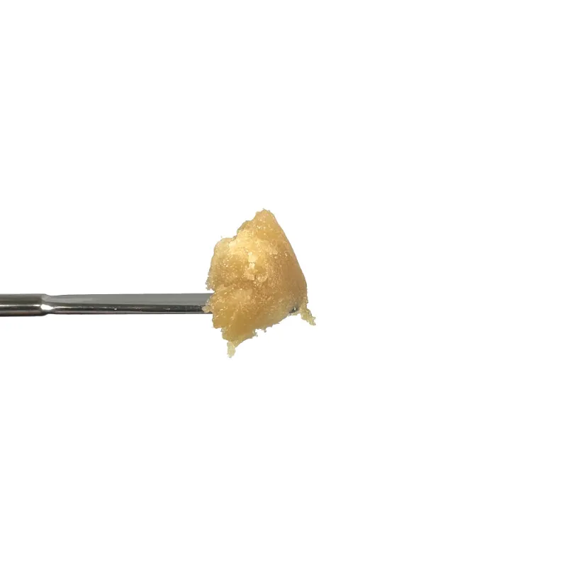 Hipuffy Angelica THCa Badder indica-dominant concentrate with creamy texture