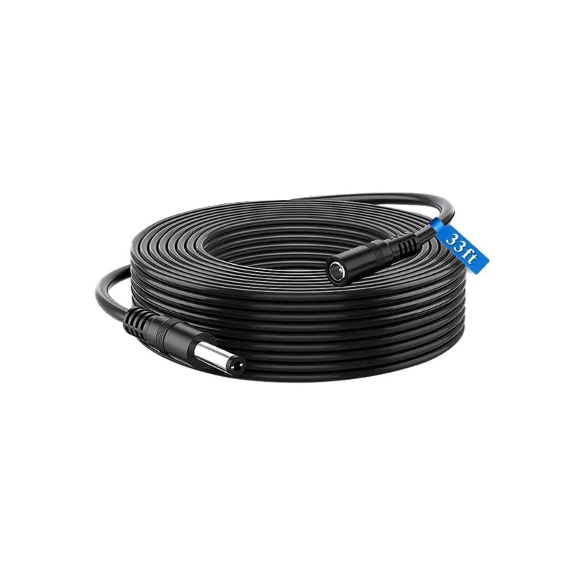 Hiseeu 30ft DC power extension cable with 5.5x2.1mm connectors