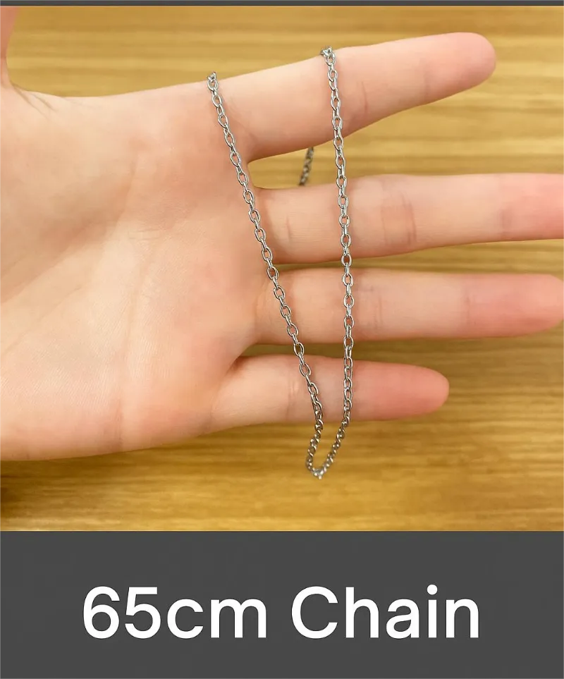 Turix 65cm Chain showing a silver-toned metal necklace chain