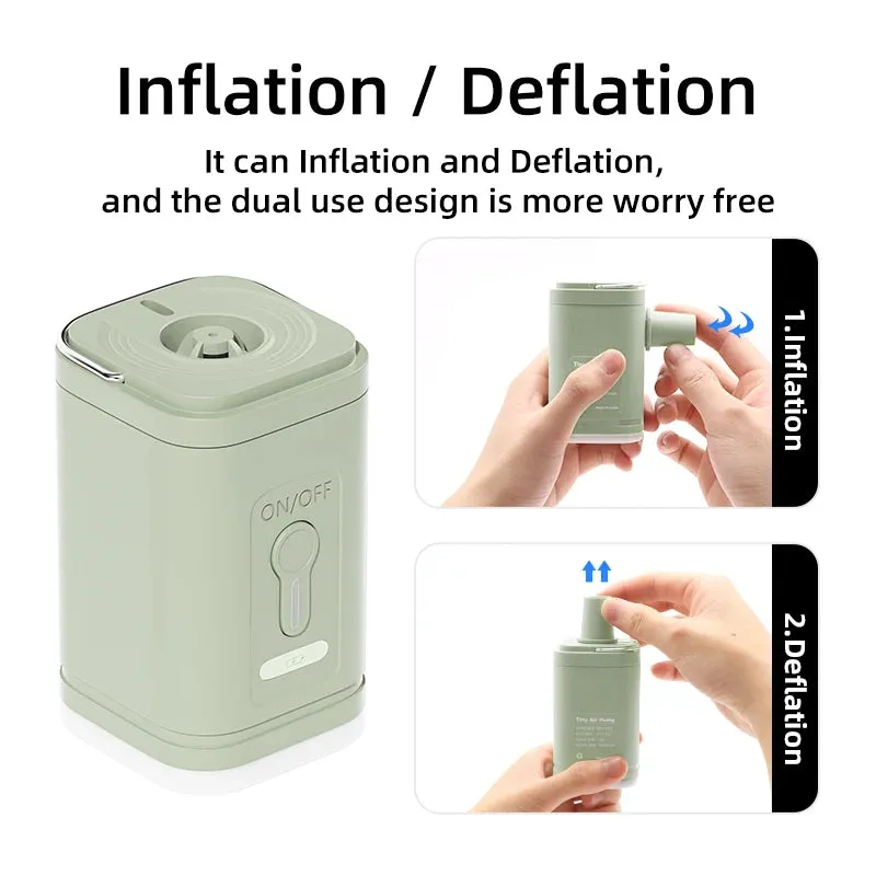 Kicklo 3 in 1 Electric Mini Wireless Air Compressor handheld cordless inflator pump