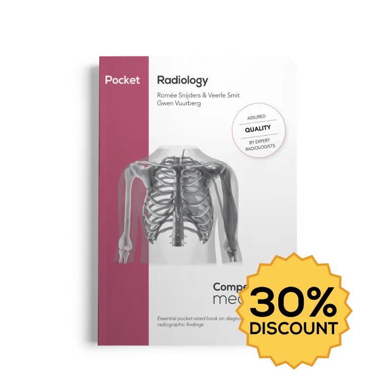 Compendium Medicine Pocket Radiology book showing medical imaging reference guide