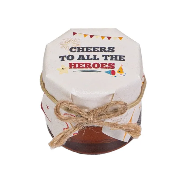 HoneySpree Heros mini honey jar with Nurse Day design