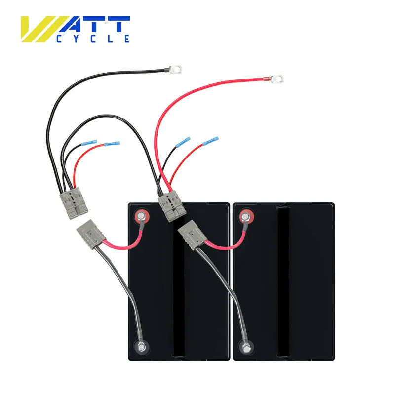WattCycle 24V Series Trolling Motor Connection Kit with wiring and connectors for battery series connection